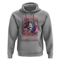 Funny Programmer Hoodie I Work On Computers Japan Anime Cat