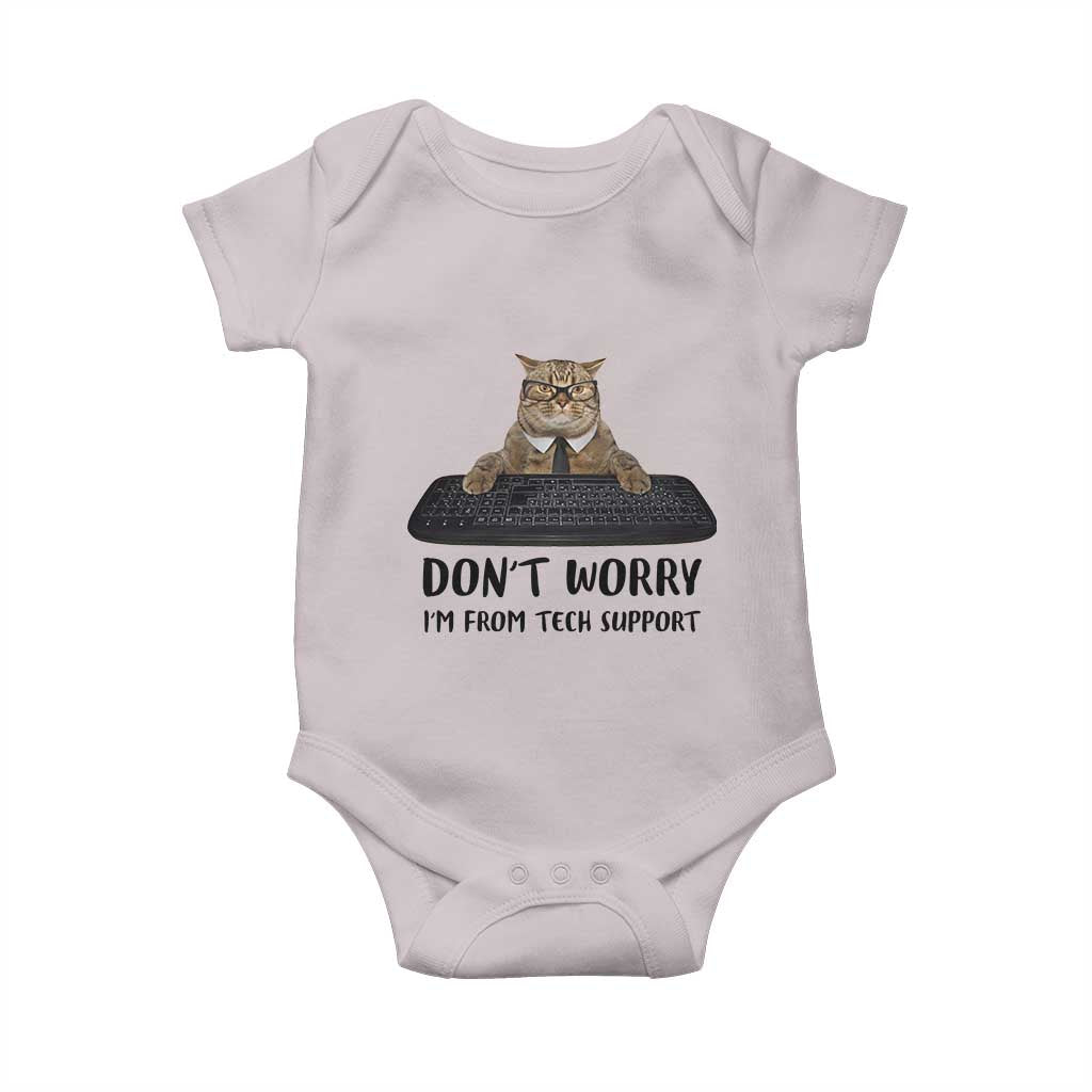 Funny Don't Worry I'm From Tech Support Baby Onesie