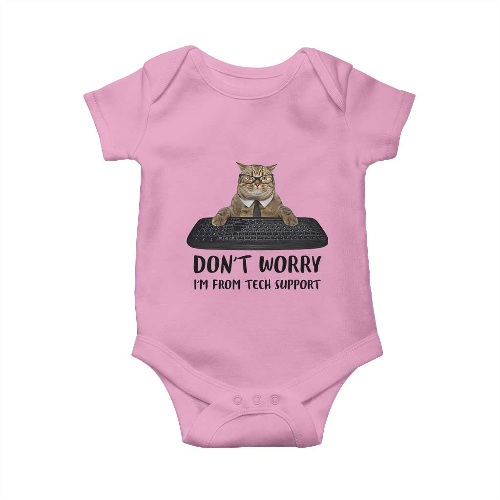 Funny Don't Worry I'm From Tech Support Baby Onesie