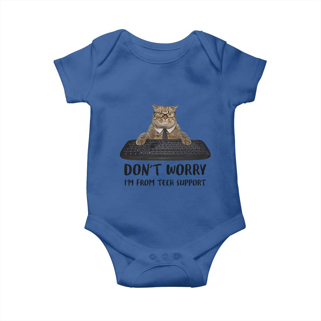 Funny Don't Worry I'm From Tech Support Baby Onesie