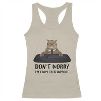 Funny Don't Worry I'm From Tech Support Racerback Tank Top