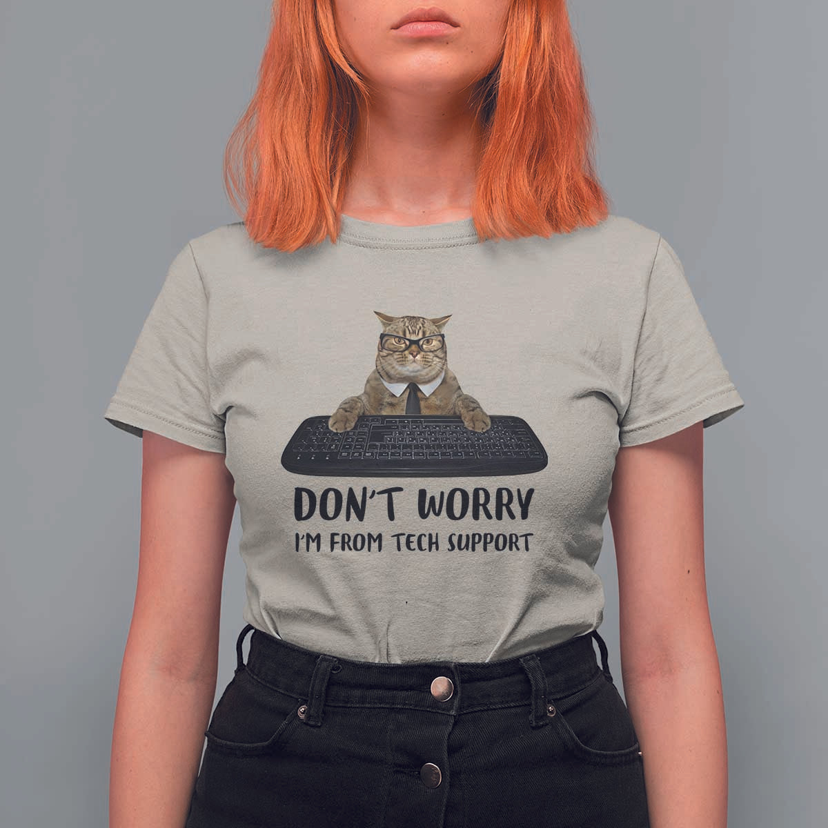 Funny Don't Worry I'm From Tech Support T Shirt For Women