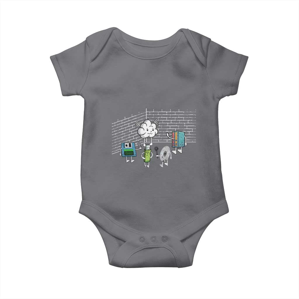 Funny Software Developers Baby Onesie Computer Storage Evolution Cloud