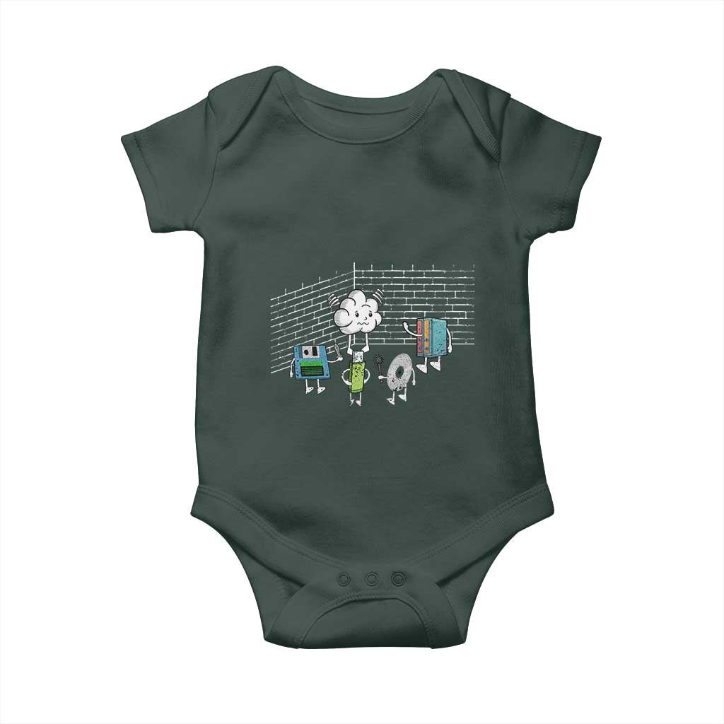 Funny Software Developers Baby Onesie Computer Storage Evolution Cloud