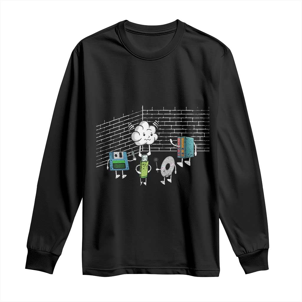 Funny Software Developers Long Sleeve Shirt Computer Storage Evolution Cloud