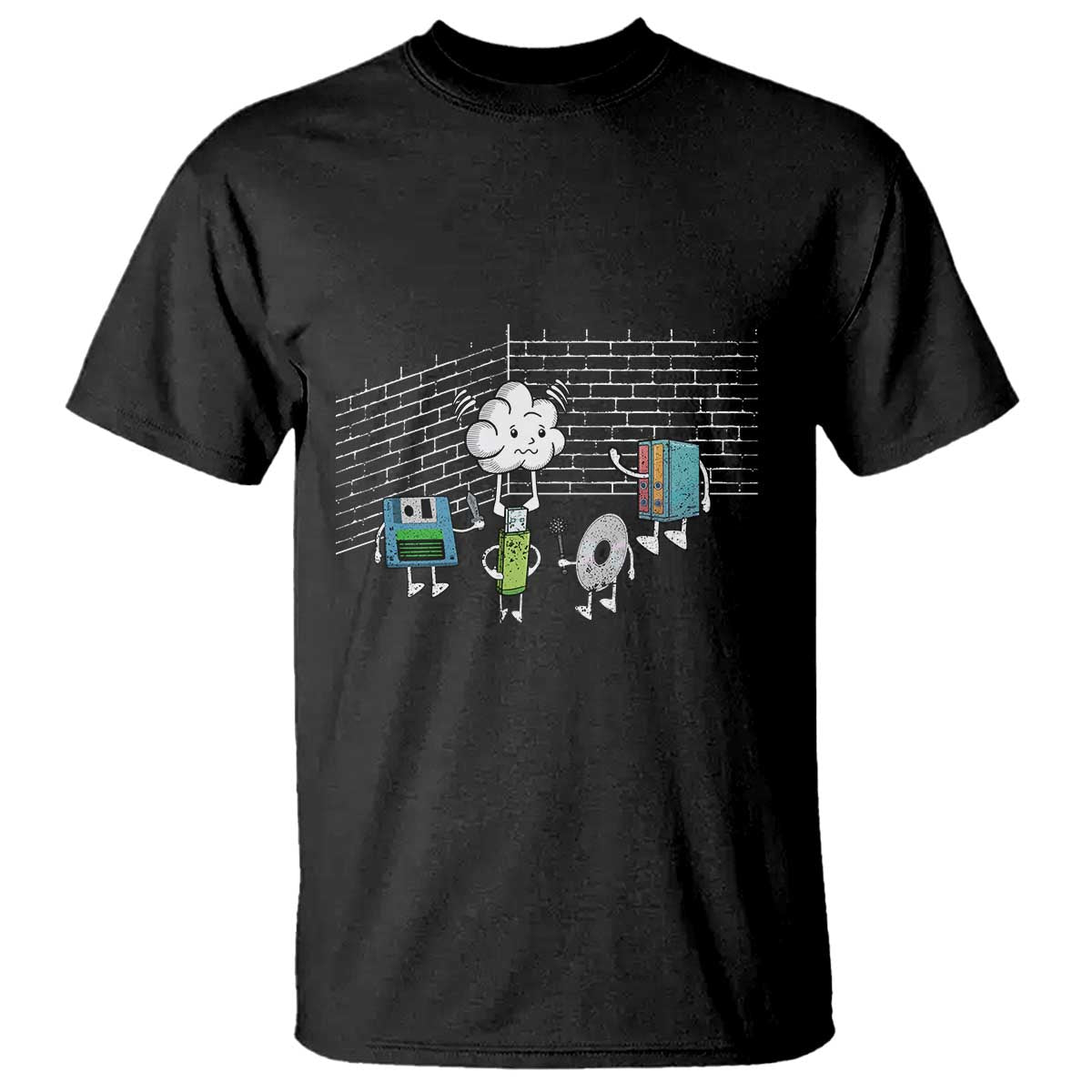 Funny Software Developers T Shirt Computer Storage Evolution Cloud