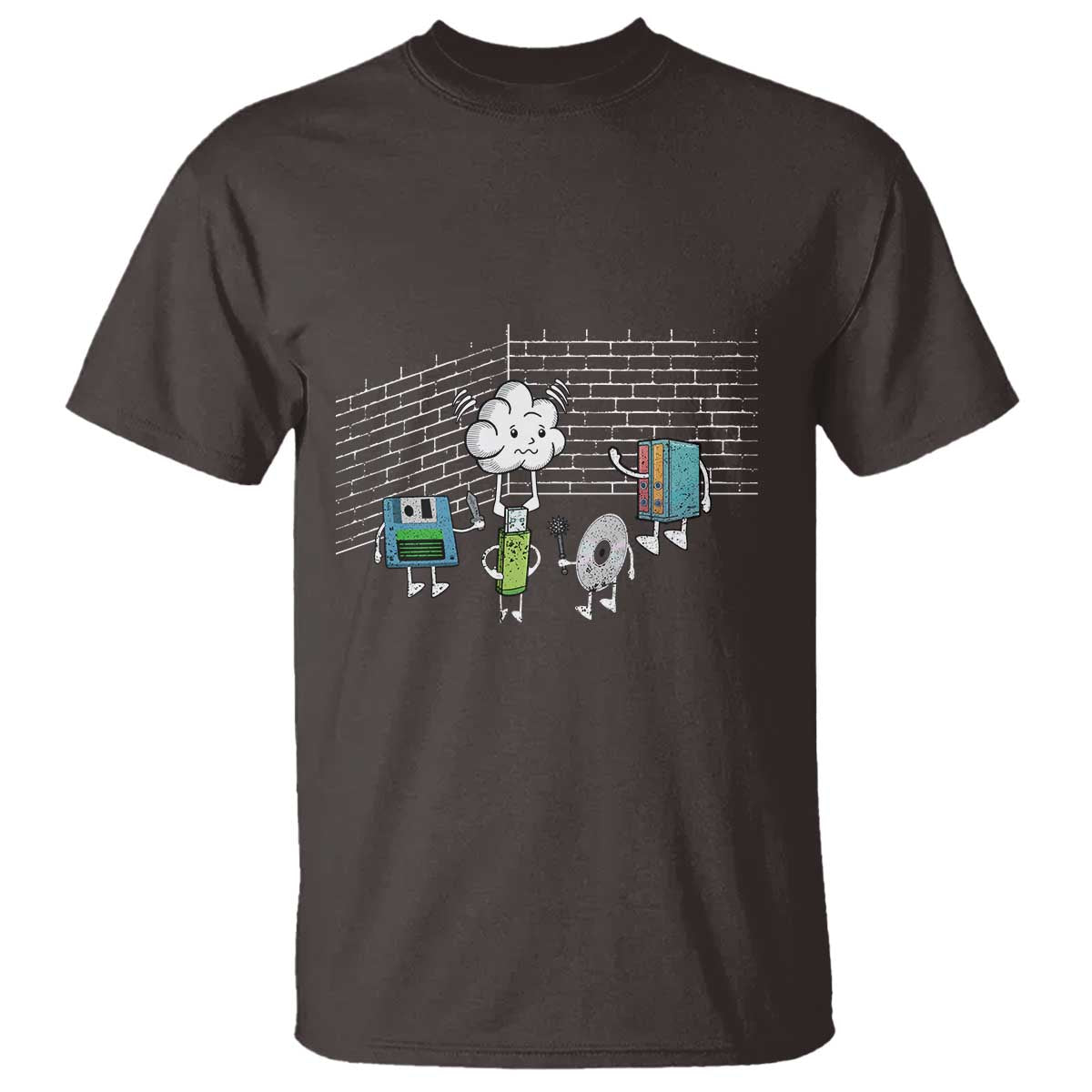 Funny Software Developers T Shirt Computer Storage Evolution Cloud