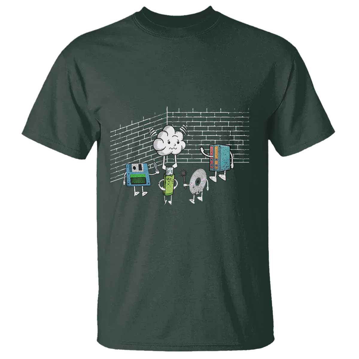 Funny Software Developers T Shirt Computer Storage Evolution Cloud