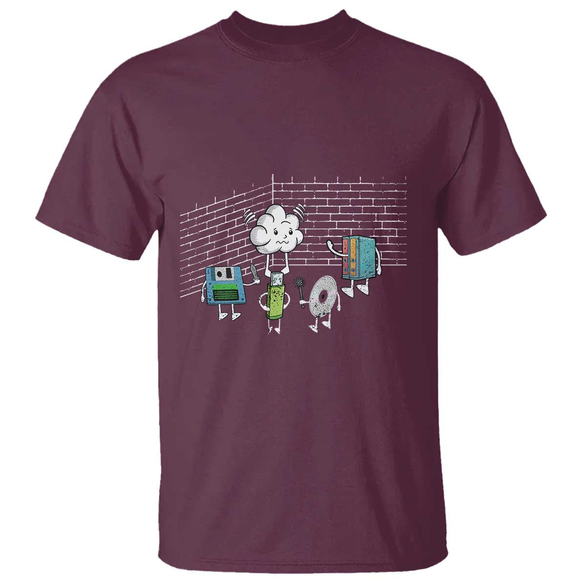 Funny Software Developers T Shirt Computer Storage Evolution Cloud