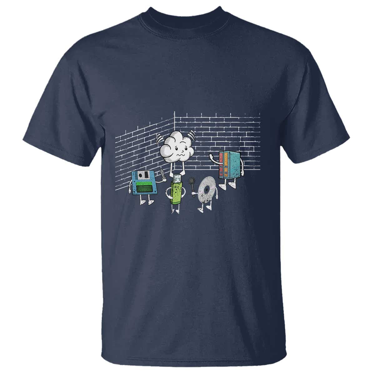 Funny Software Developers T Shirt Computer Storage Evolution Cloud