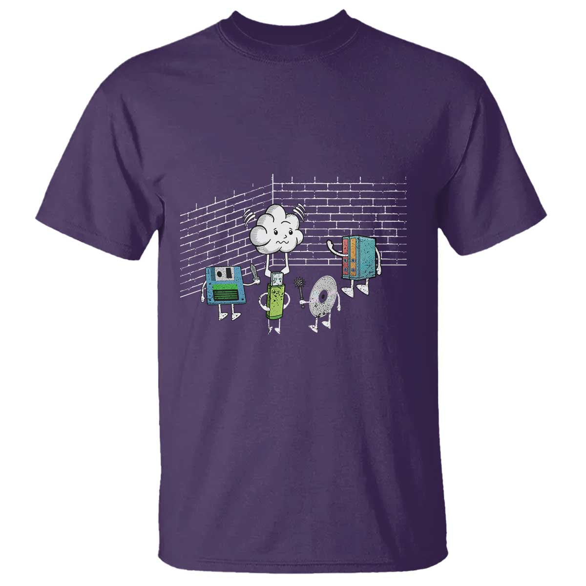 Funny Software Developers T Shirt Computer Storage Evolution Cloud