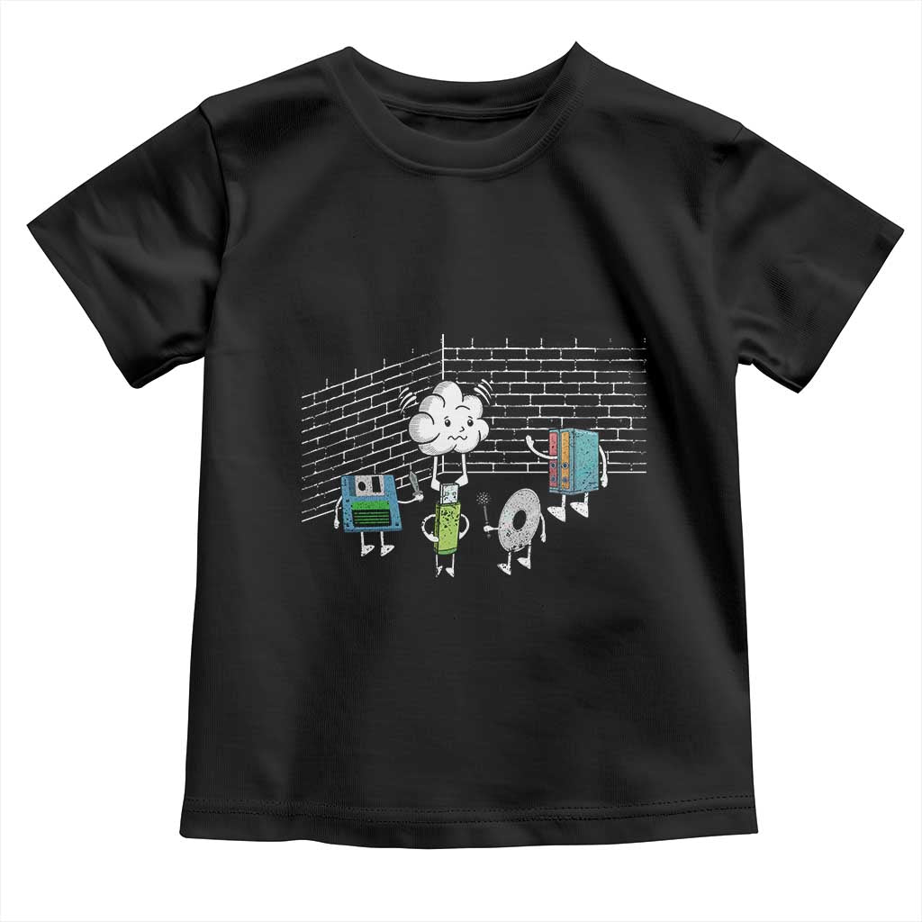 Funny Software Developers Toddler T Shirt Computer Storage Evolution Cloud