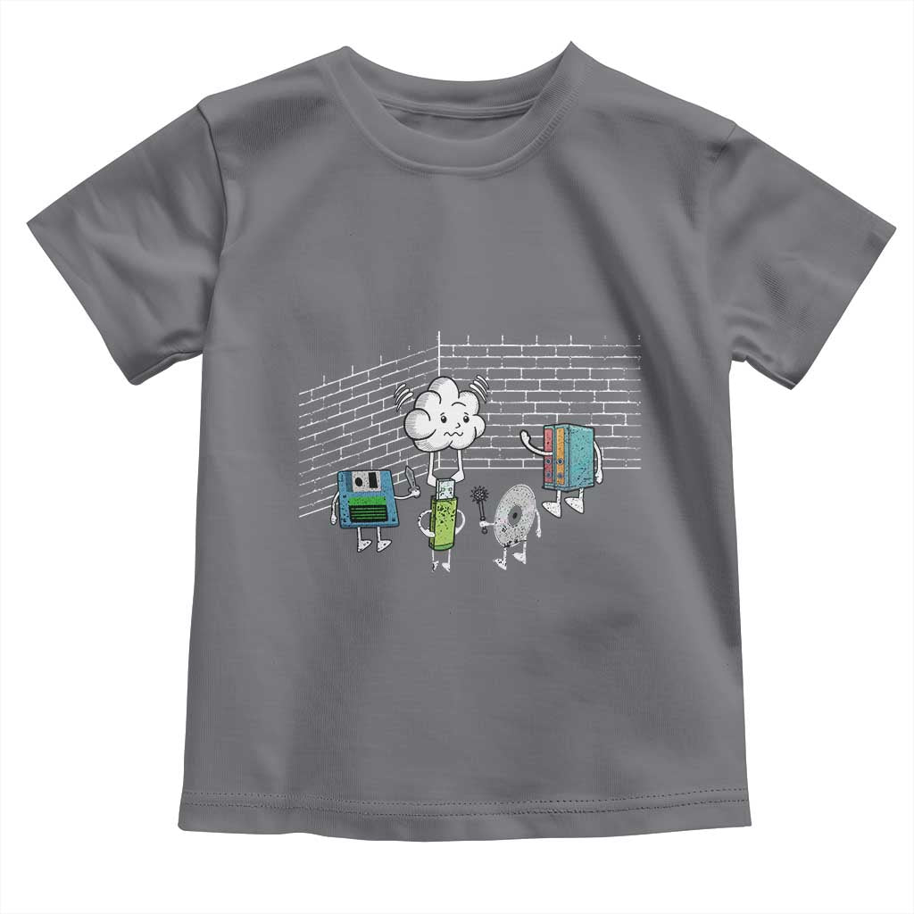 Funny Software Developers Toddler T Shirt Computer Storage Evolution Cloud
