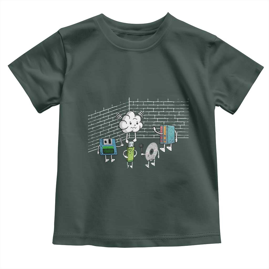 Funny Software Developers Toddler T Shirt Computer Storage Evolution Cloud