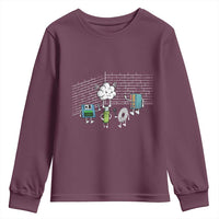 Funny Software Developers Youth Sweatshirt Computer Storage Evolution Cloud