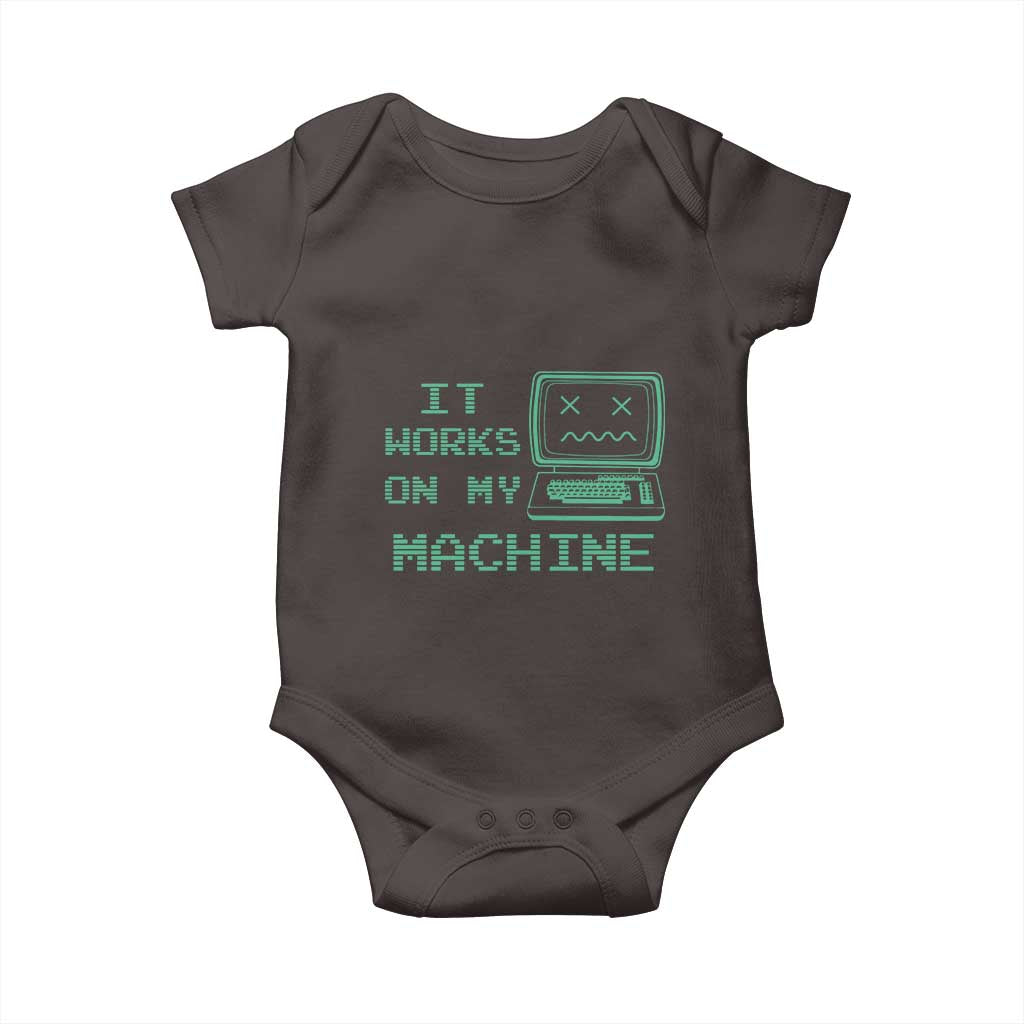 Funny Programmer Baby Onesie It Works On My Machine