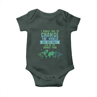 Funny Coder Baby Onesie I Would Like To Change The World