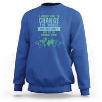 Funny Coder Sweatshirt I Would Like To Change The World