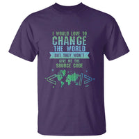 Funny Coder T Shirt I Would Like To Change The World