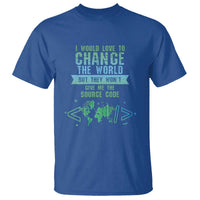 Funny Coder T Shirt I Would Like To Change The World