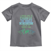 Funny Coder Toddler T Shirt I Would Like To Change The World