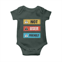 Funny Coder Baby Onesie Not User Friendly