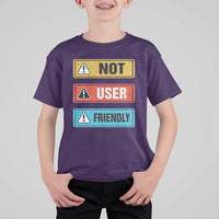 Funny Coder T Shirt For Kid Not User Friendly