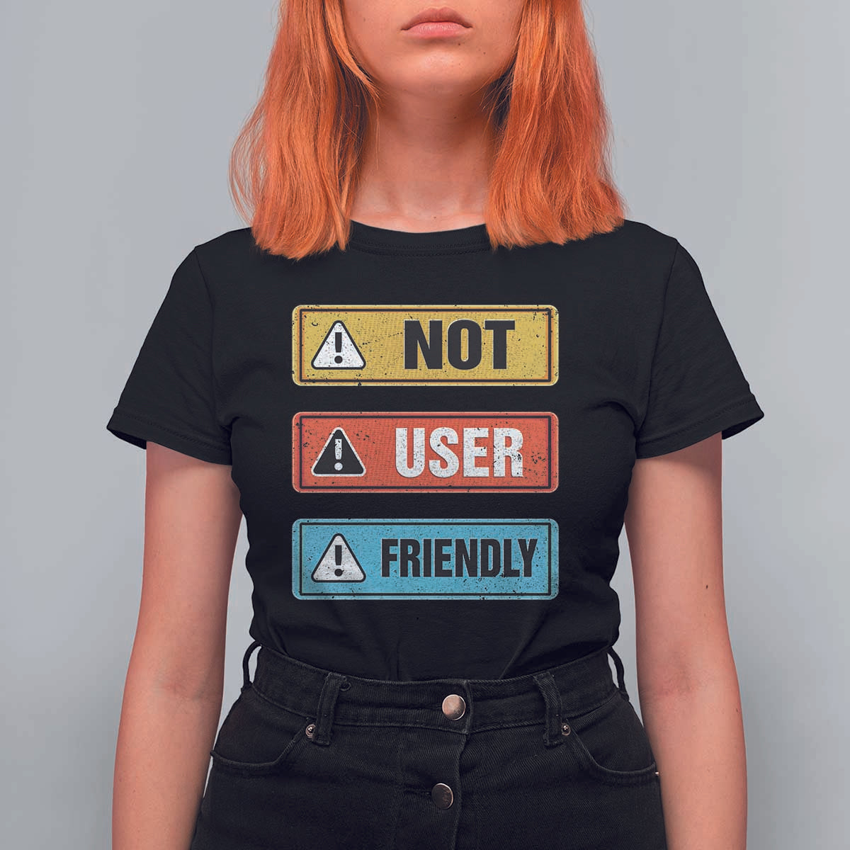 Funny Coder T Shirt For Women Not User Friendly