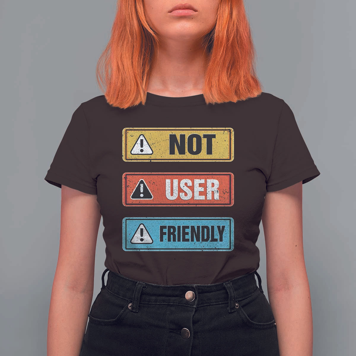 Funny Coder T Shirt For Women Not User Friendly