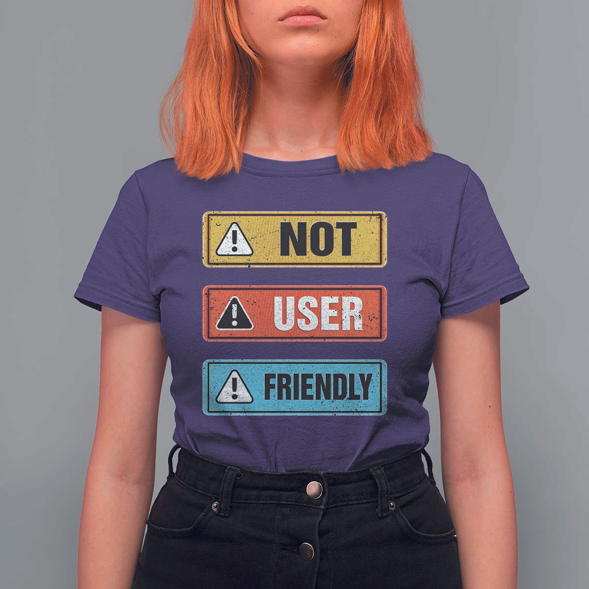 Funny Coder T Shirt For Women Not User Friendly