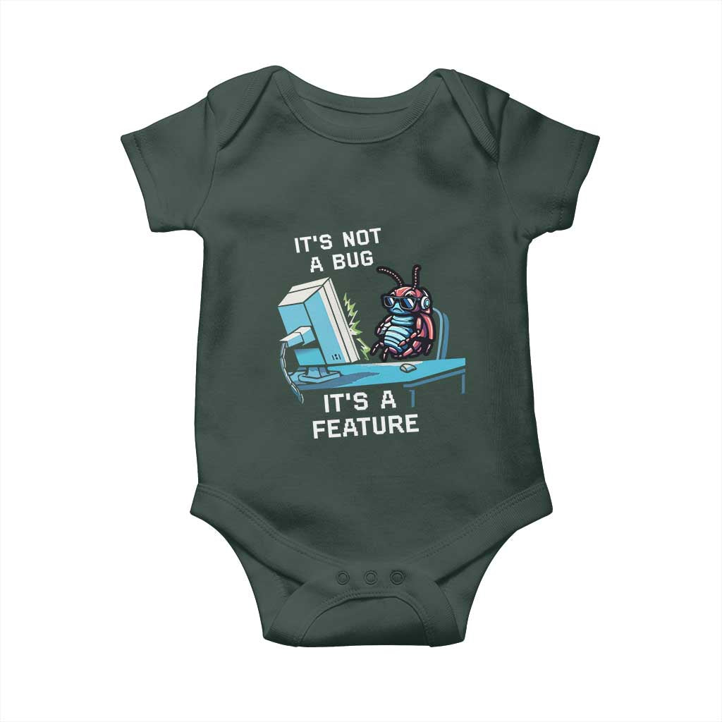 Funny Coder Baby Onesie It's Not A Bug It's A Feature