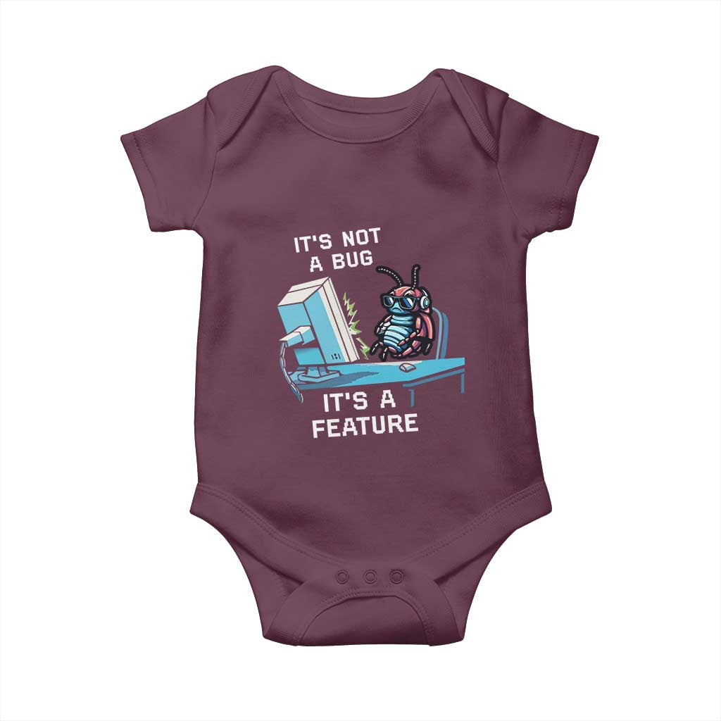 Funny Coder Baby Onesie It's Not A Bug It's A Feature