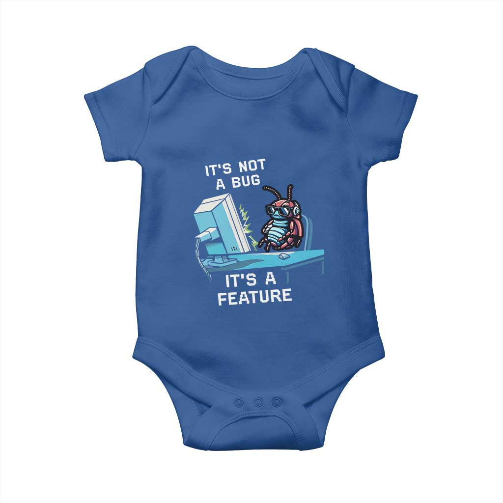 Funny Coder Baby Onesie It's Not A Bug It's A Feature