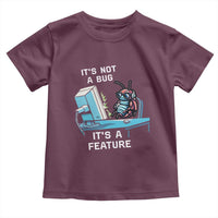 Funny Coder Toddler T Shirt It's Not A Bug It's A Feature