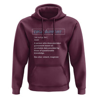 Funny Tech Support Description Hoodie