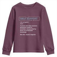 Funny Tech Support Description Youth Sweatshirt
