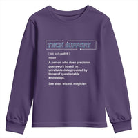 Funny Tech Support Description Youth Sweatshirt