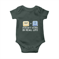 Funny Ctrl Z Doesn't Work In Real Life Baby Onesie