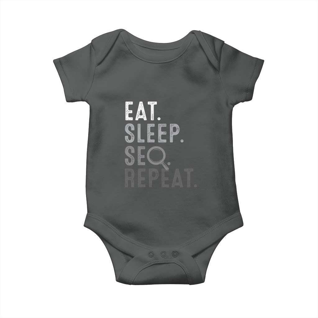 Funny Marketer Baby Onesie Eat Sleep SEO Repeat