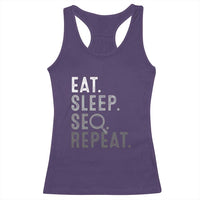 Funny Marketer Racerback Tank Top Eat Sleep SEO Repeat