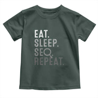 Funny Marketer Toddler T Shirt Eat Sleep SEO Repeat