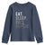 Funny Marketer Youth Sweatshirt Eat Sleep SEO Repeat