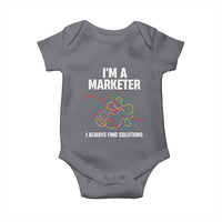 Funny Marketer Baby Onesie I Always Find Solutions