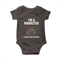 Funny Marketer Baby Onesie I Always Find Solutions