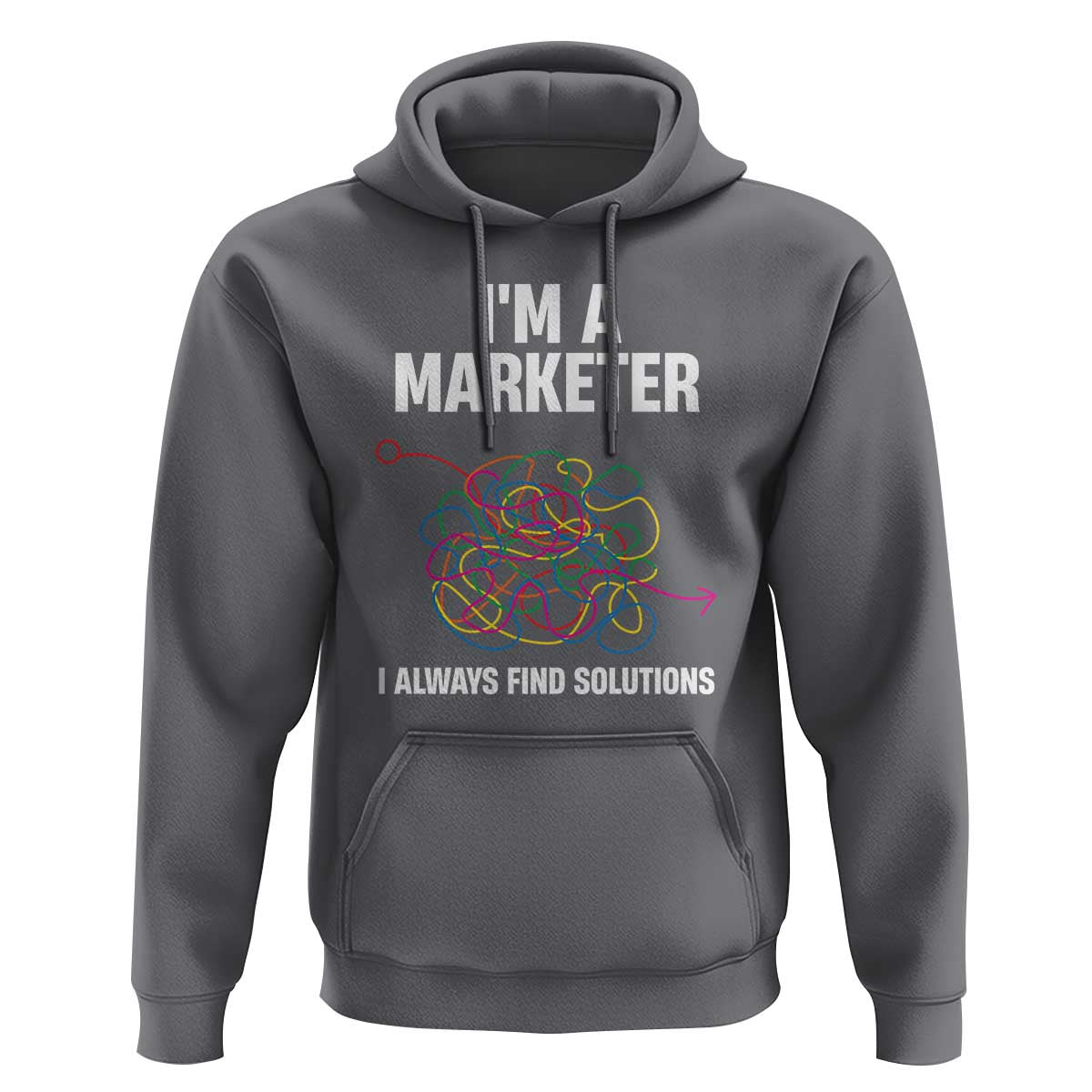 Funny Marketer Hoodie I Always Find Solutions