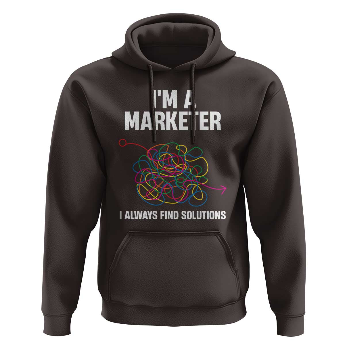 Funny Marketer Hoodie I Always Find Solutions