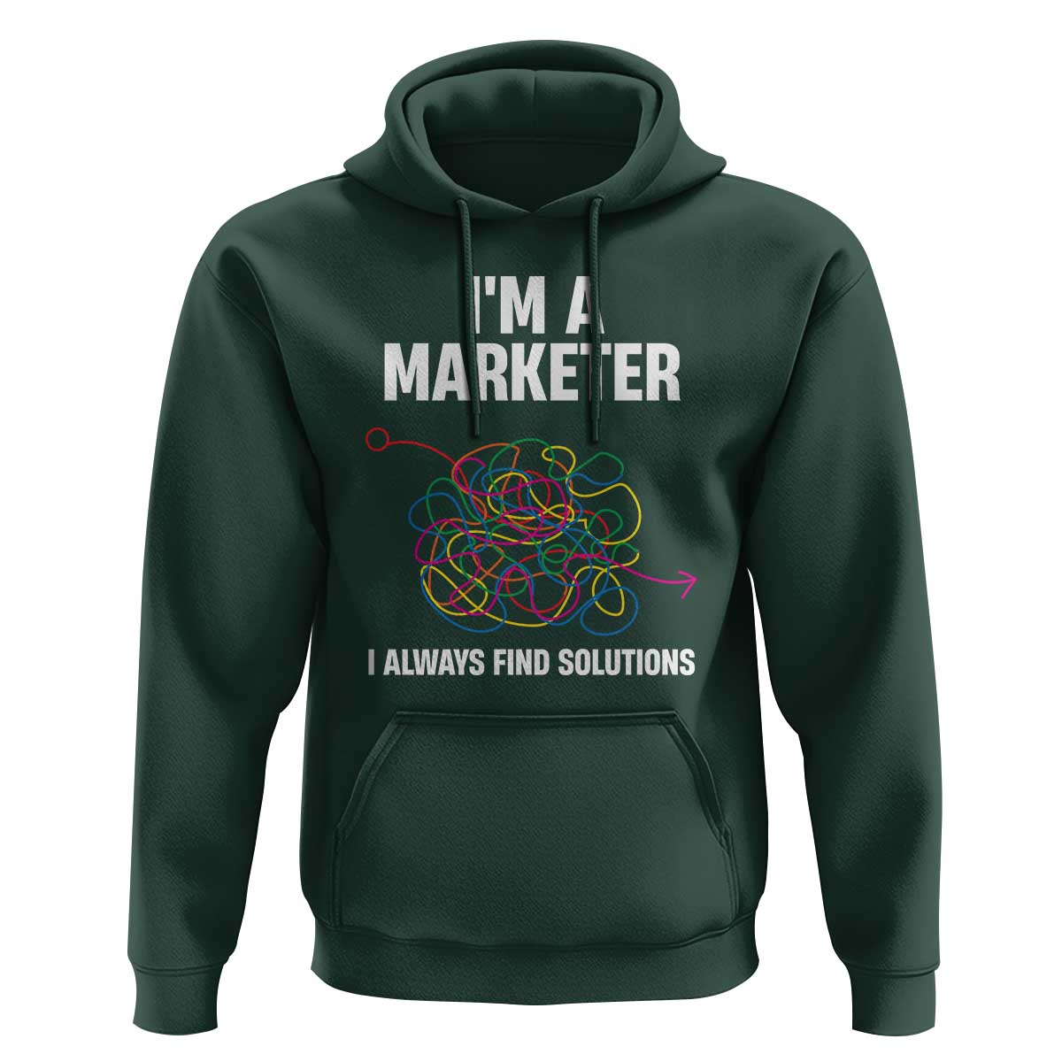 Funny Marketer Hoodie I Always Find Solutions