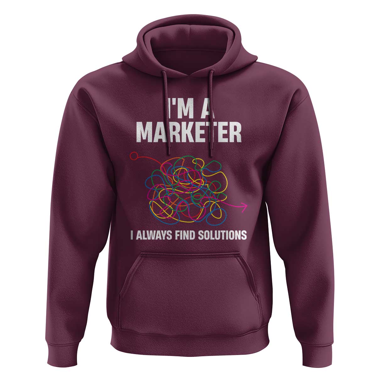 Funny Marketer Hoodie I Always Find Solutions