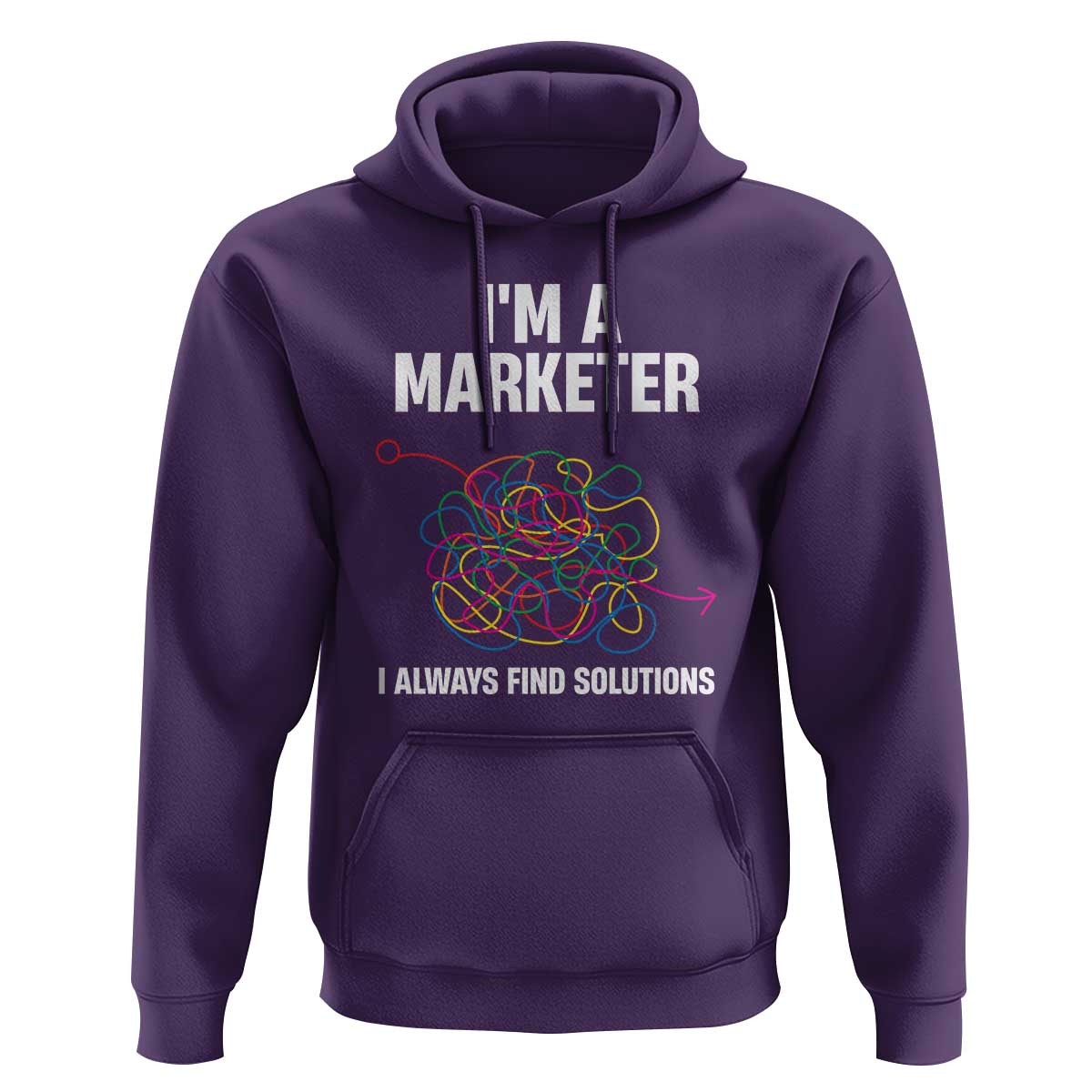 Funny Marketer Hoodie I Always Find Solutions