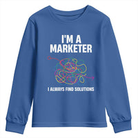 Funny Marketer Youth Sweatshirt I Always Find Solutions